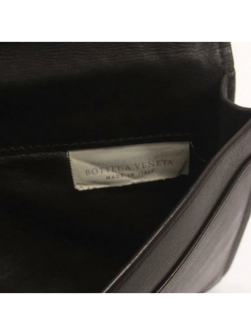 Bottega Veneta Intrecciato Wallet Braided Leather Brown